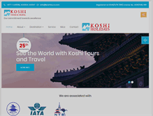 Tablet Screenshot of koshitours.com